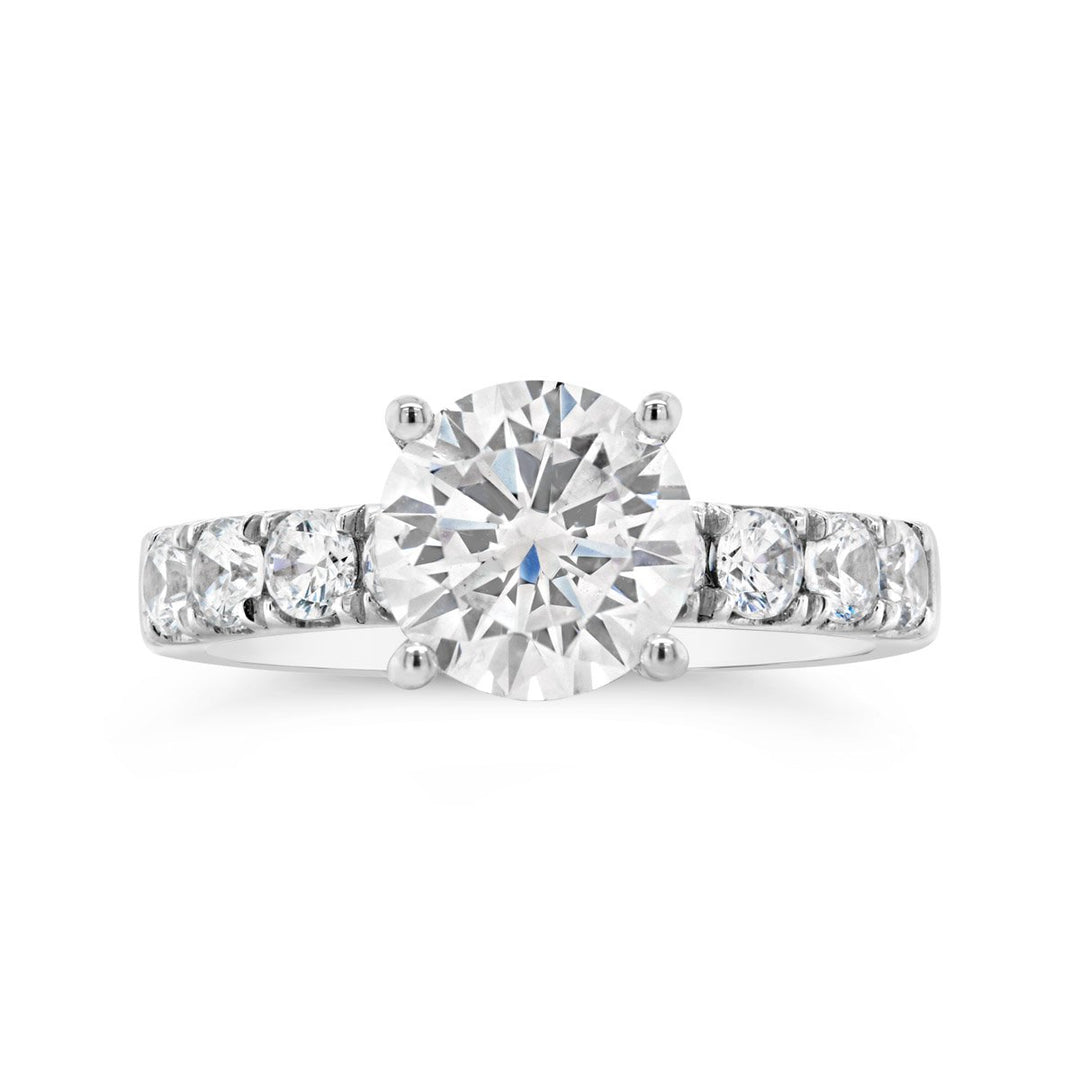 One Piece Casting Diamond Engagement Ring - The Diamond Guys