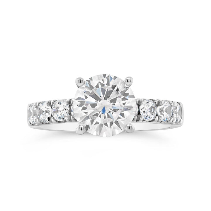One Piece Casting Diamond Engagement Ring - The Diamond Guys