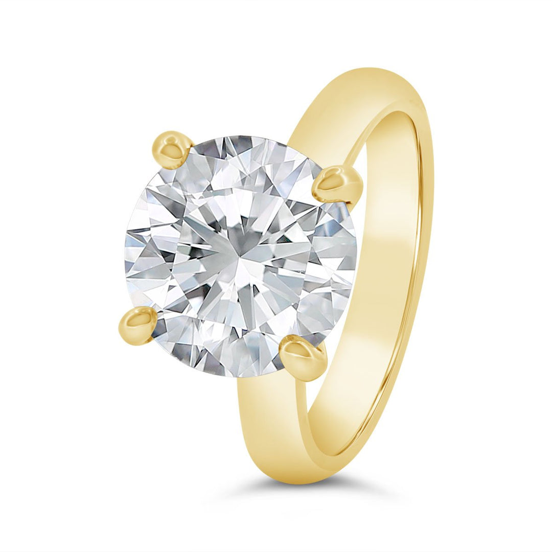 3.00mm Wide Dome Solitaire Engagement Ring - YJC7120R-RD
