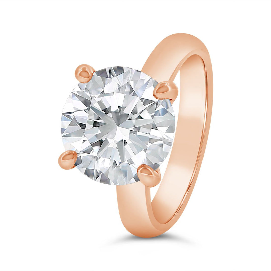 3.00mm Wide Dome Solitaire Engagement Ring - YJC7120R-RD