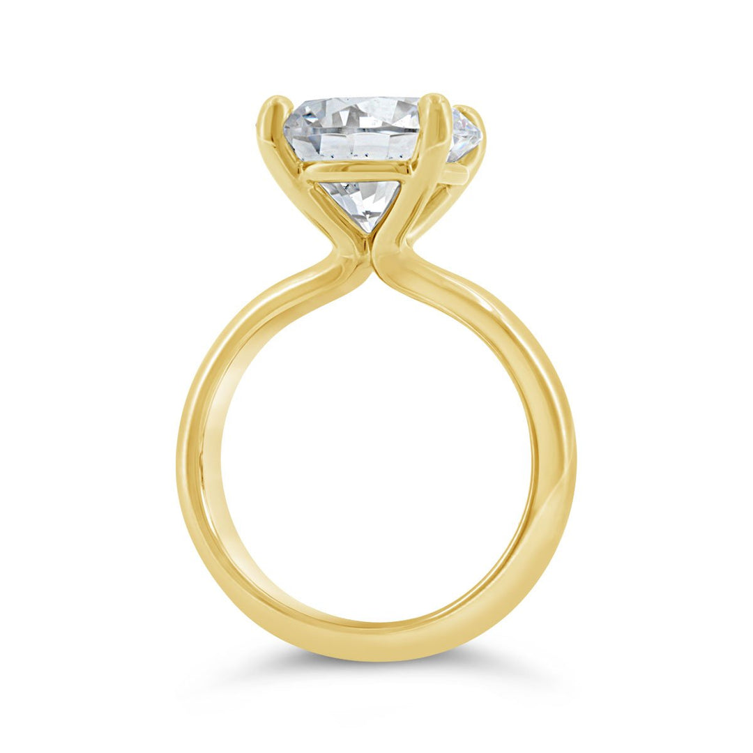 3.00mm Wide Dome Solitaire Engagement Ring - YJC7120R-RD