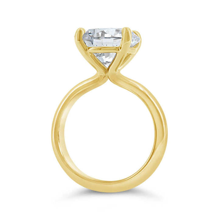 3.00mm Wide Dome Solitaire Engagement Ring - YJC7120R-RD