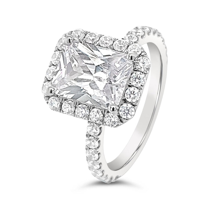 Halo Diamond Engagement Ring - The Diamond Guys