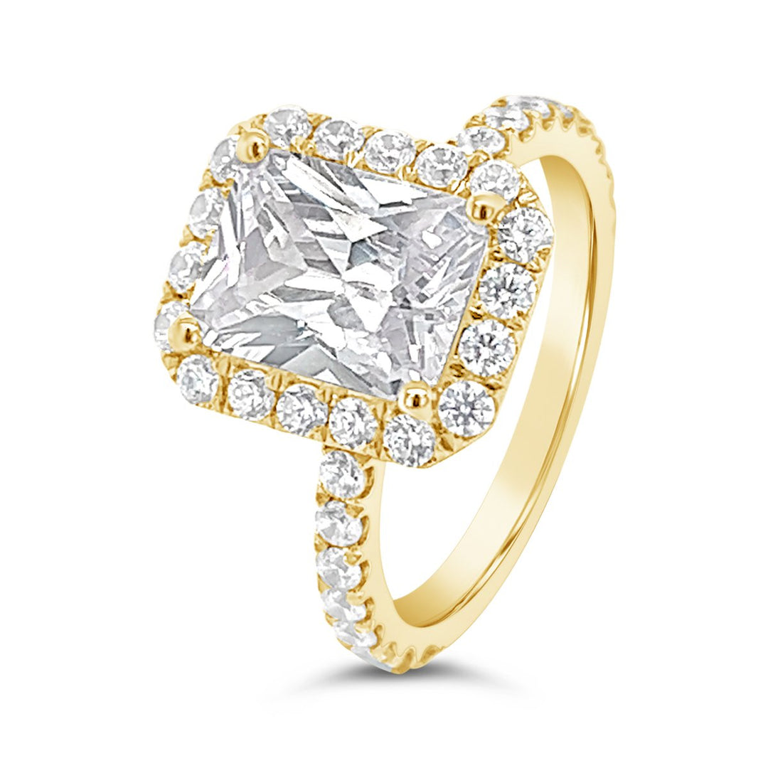 Halo Diamond Engagement Ring - The Diamond Guys