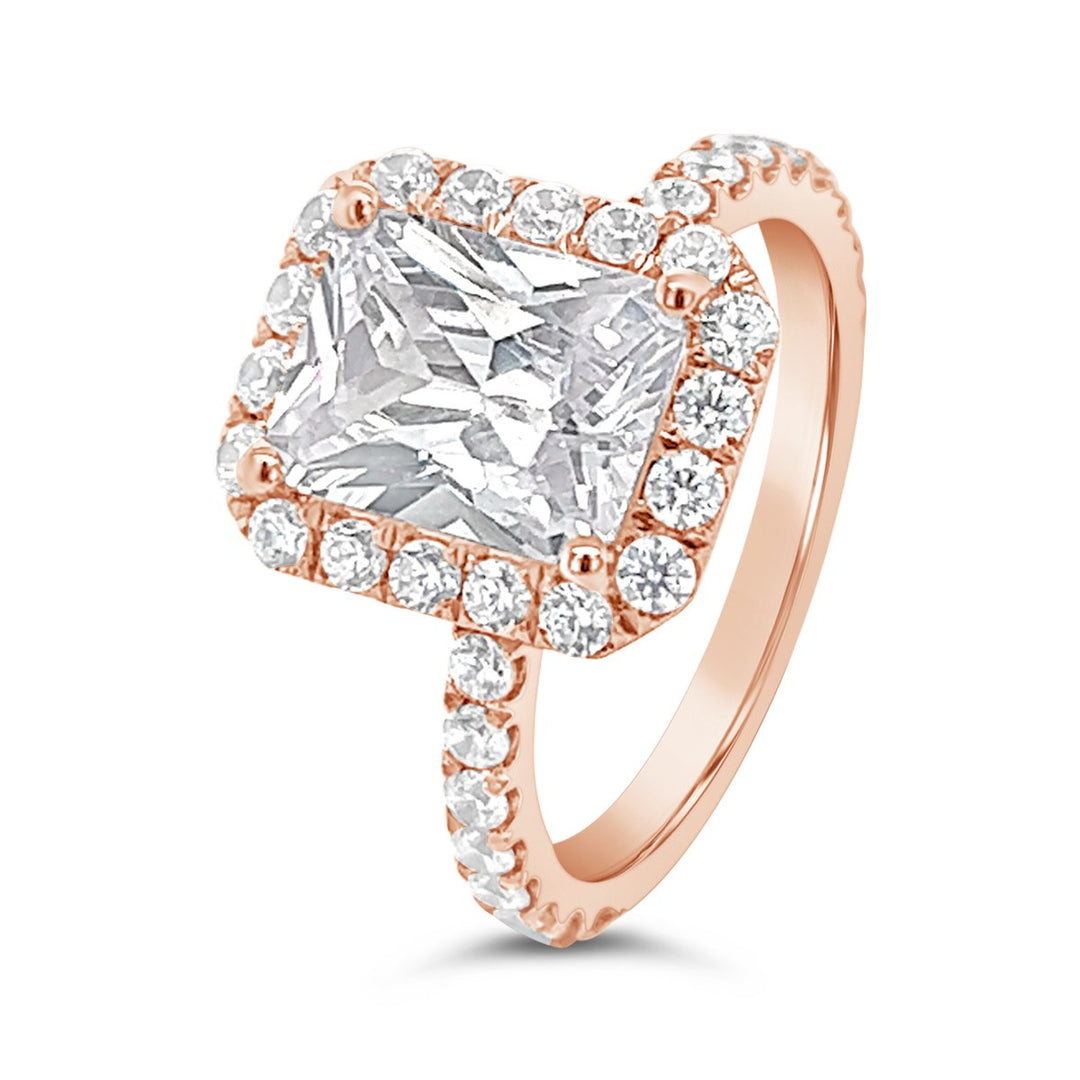 Halo Diamond Engagement Ring - The Diamond Guys
