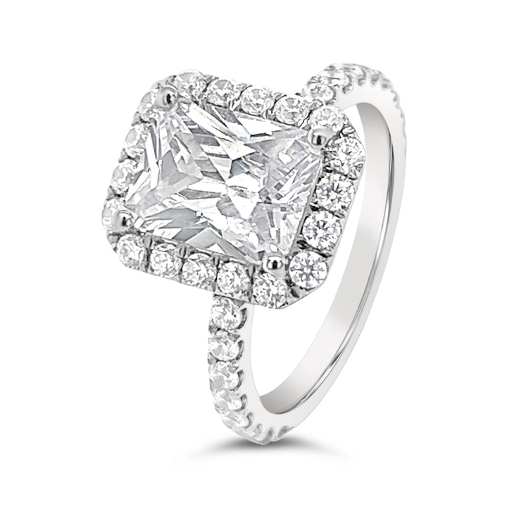 Halo Diamond Engagement Ring