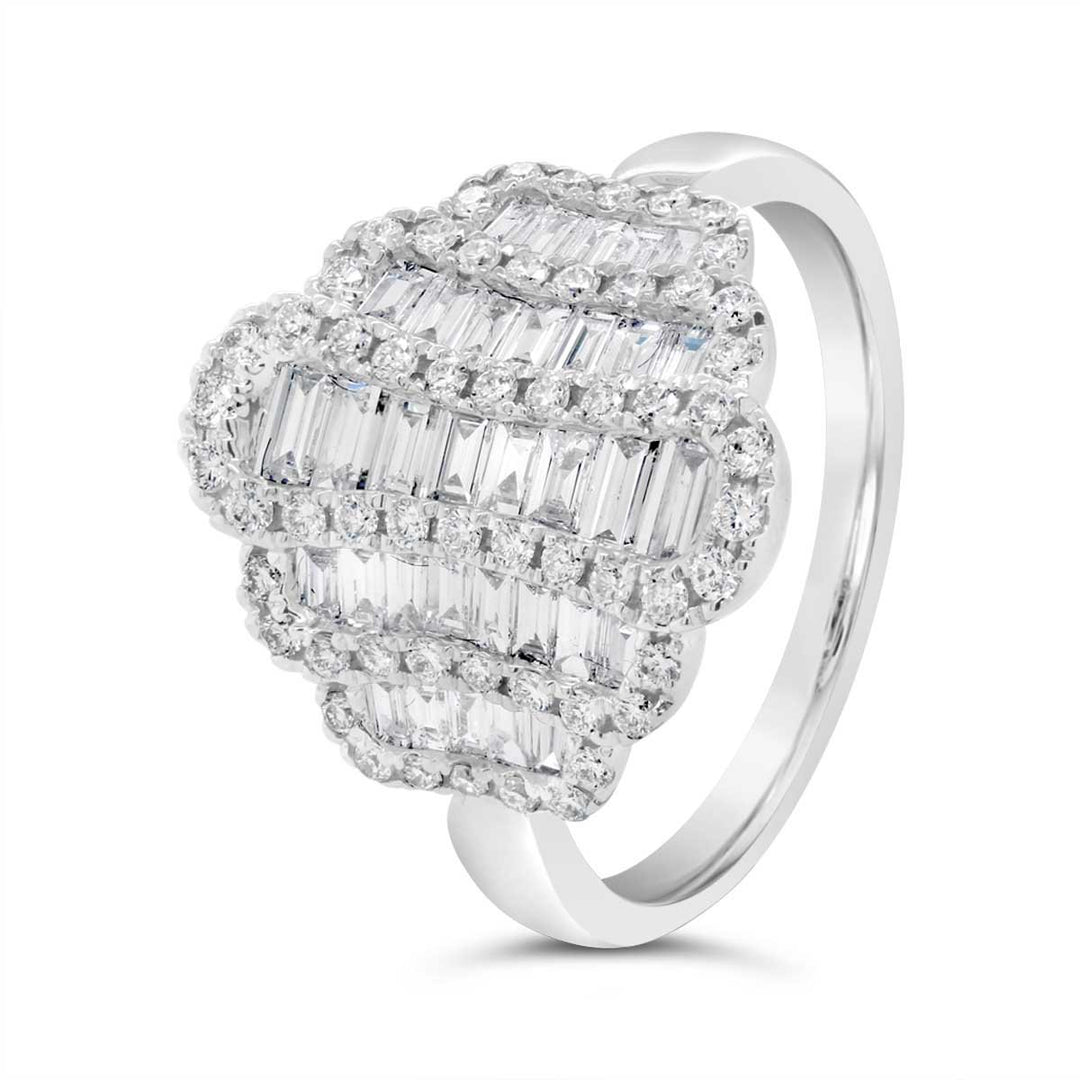 Art Deco Style Diamond Ring - MEHR026299 - The Diamond Guys