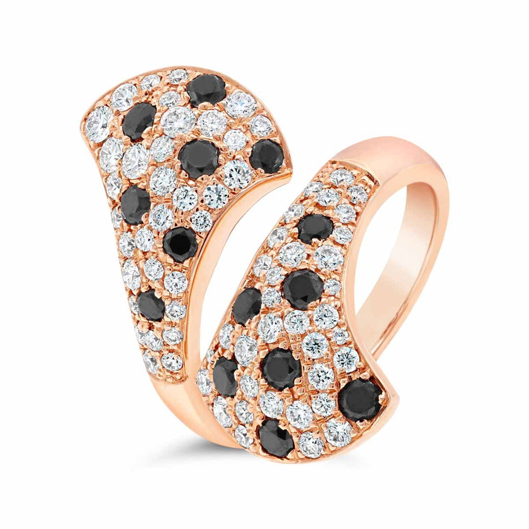 By Pass Diamond Pave Ring - RN6266PB1 - The Diamond Guys