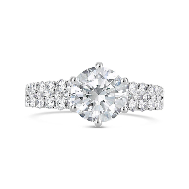 Pave Diamond Engagement Ring _ The Diaond Guys Collection - The Diamond Guys
