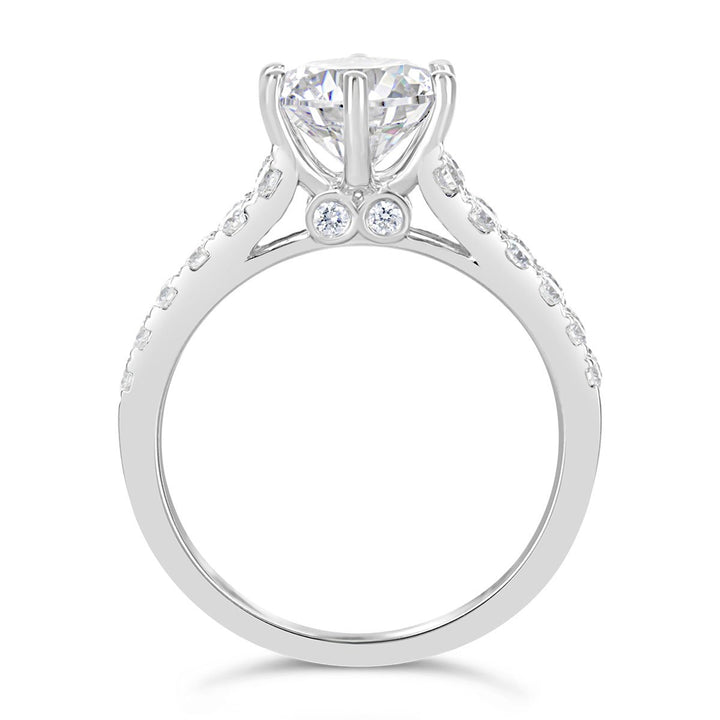 Pave Diamond Engagement Ring _ The Diaond Guys Collection - The Diamond Guys