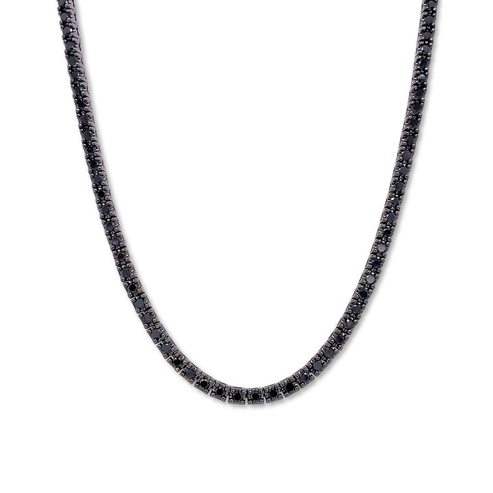 Black Diamonds Necklace with Black Rhodium Plating - AN0692