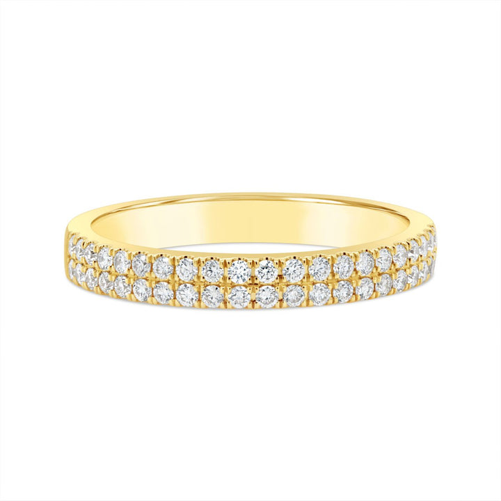 Half Way Set Double Row Diamond Band - YJA6495R