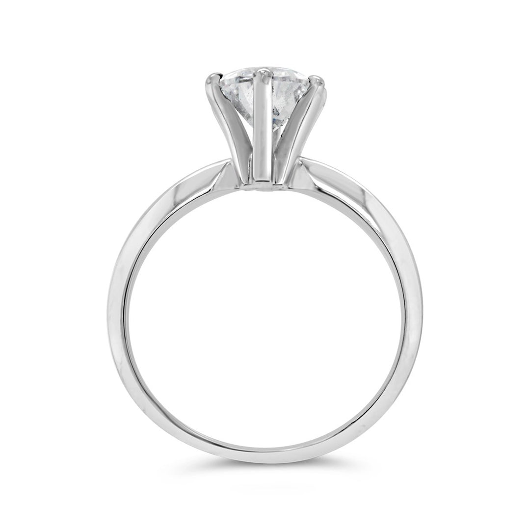 Siz Prong Pear Shape Diamond engagement Ring - The Diamond Guys