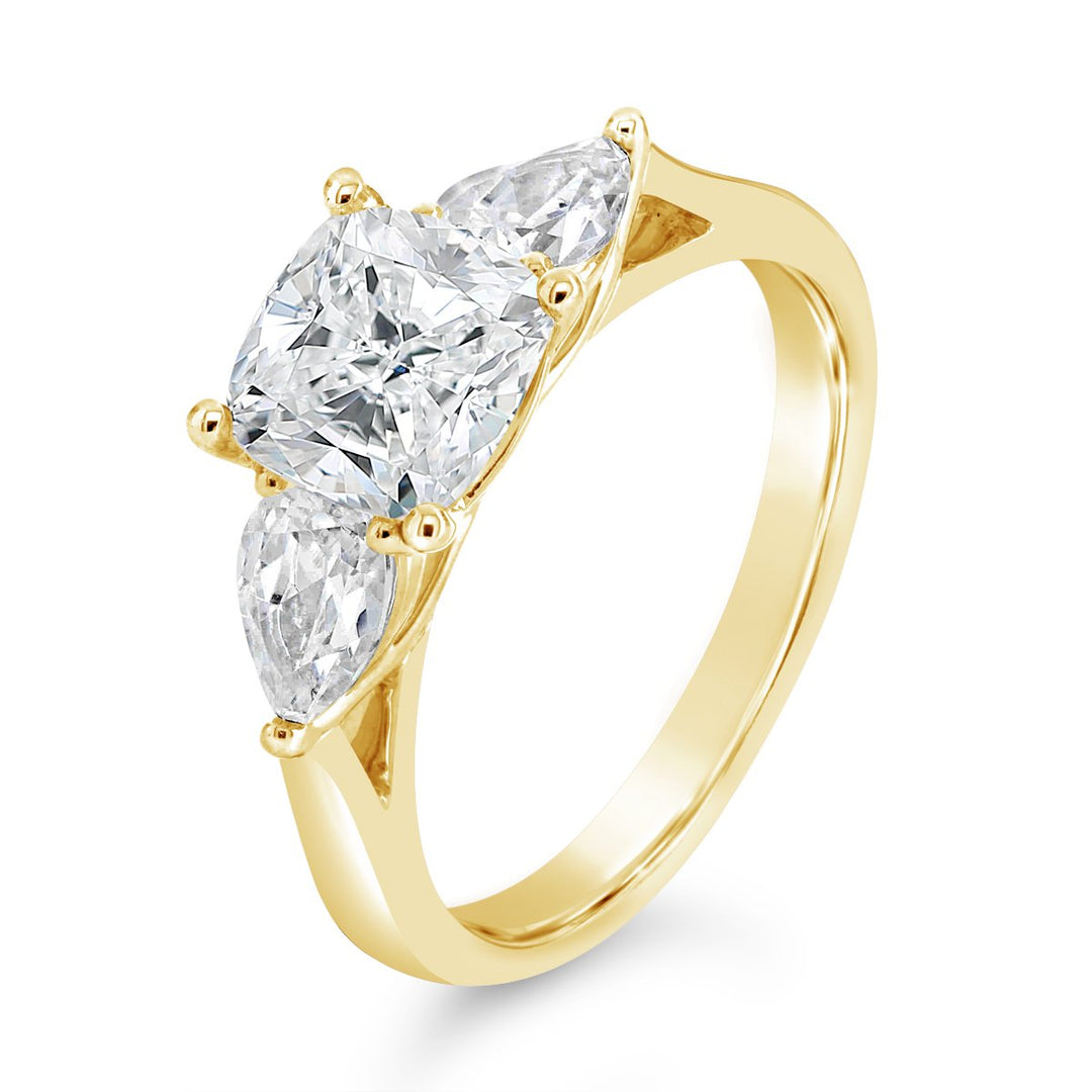 Three Stone Diamond Engagement Ring