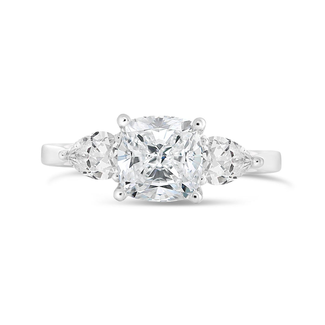 Three Stone Diamond Engagement Ring