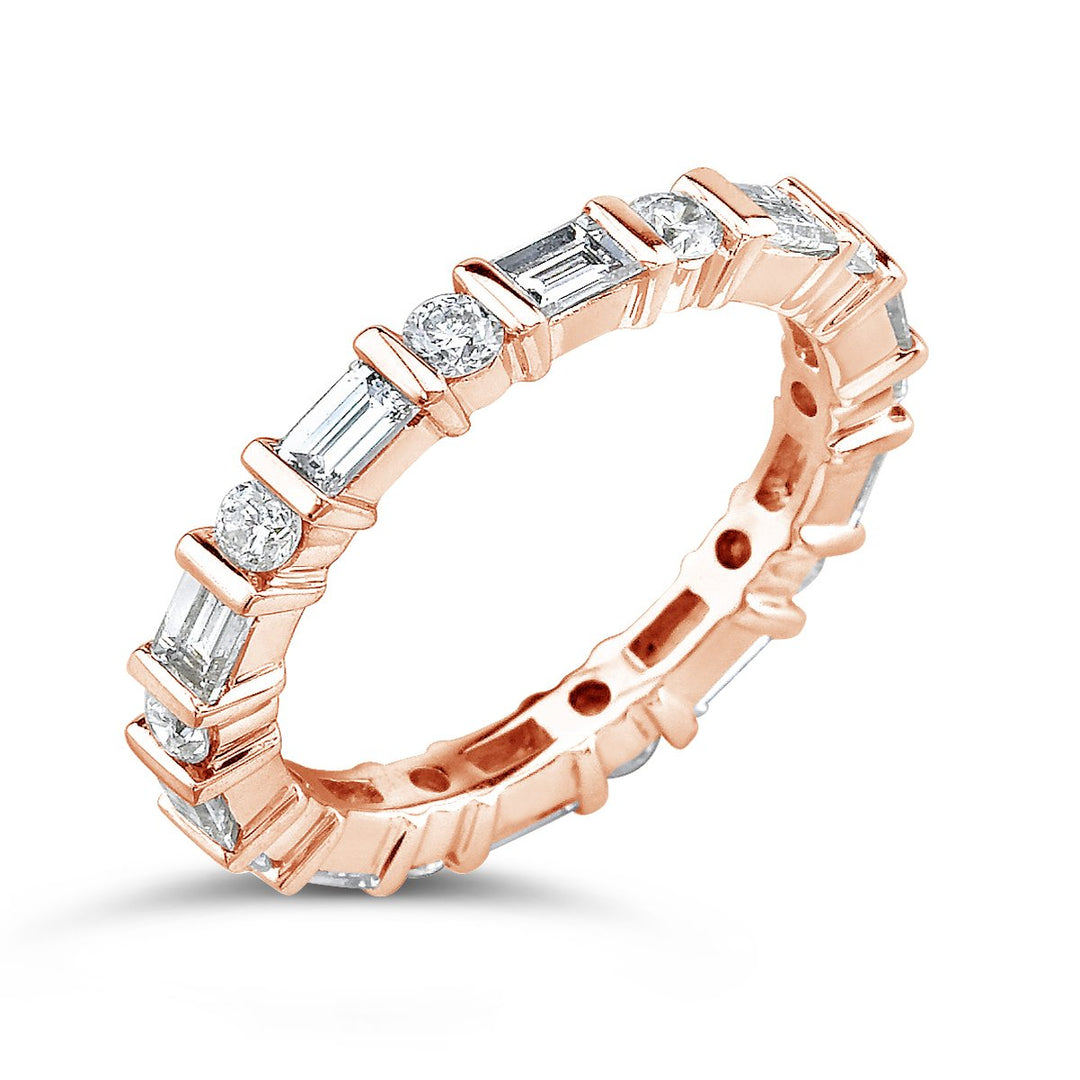 Contemporary Baguette Diamond Eternity Band - MR3267