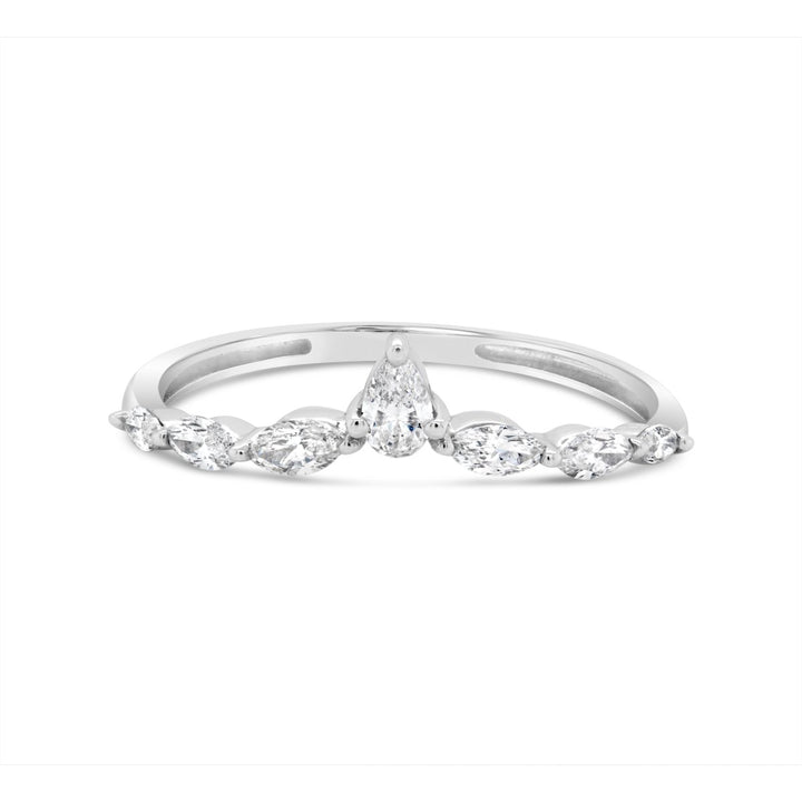 Pear and Marquise Cut Diamond Band - 43420R - The Diamond Guys