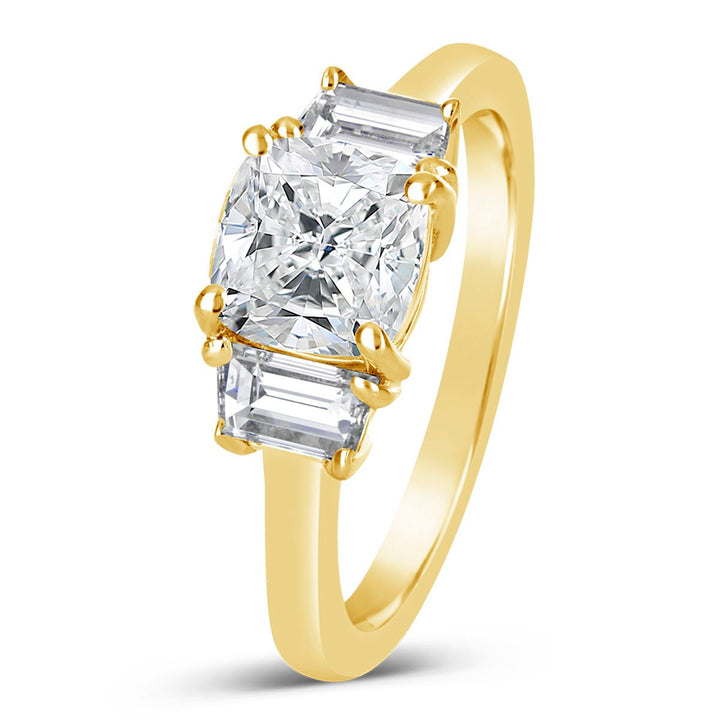 Three Stone Diamond Engagement Ring - The Diamond Guys