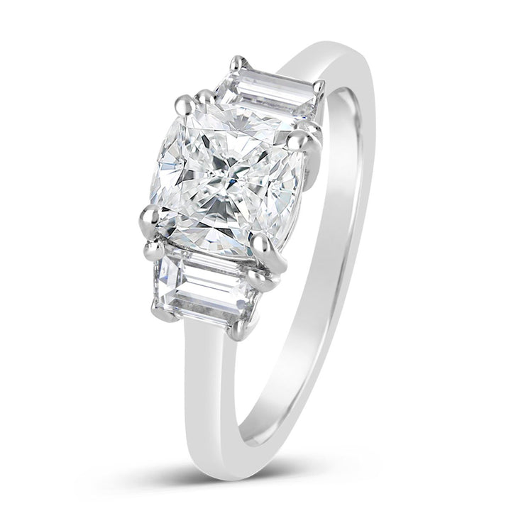 Three Stone Diamond Engagement Ring - The Diamond Guys