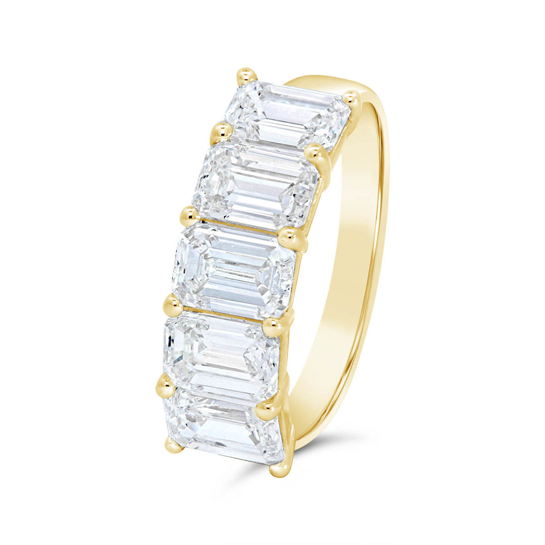Emerald Cut Lab Grown Diamond Band - AV-1016LRC