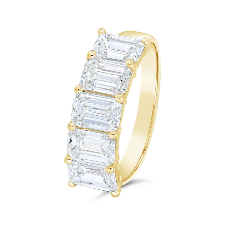 Emerald Cut Lab Grown Diamond Band - AV-1016LRC