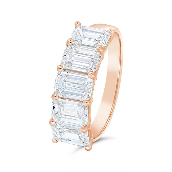 Emerald Cut Lab Grown Diamond Band - AV-1016LRC