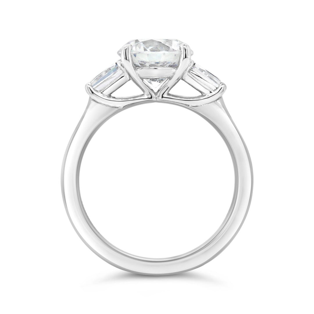 Three Stone Diamond Engagement Ring