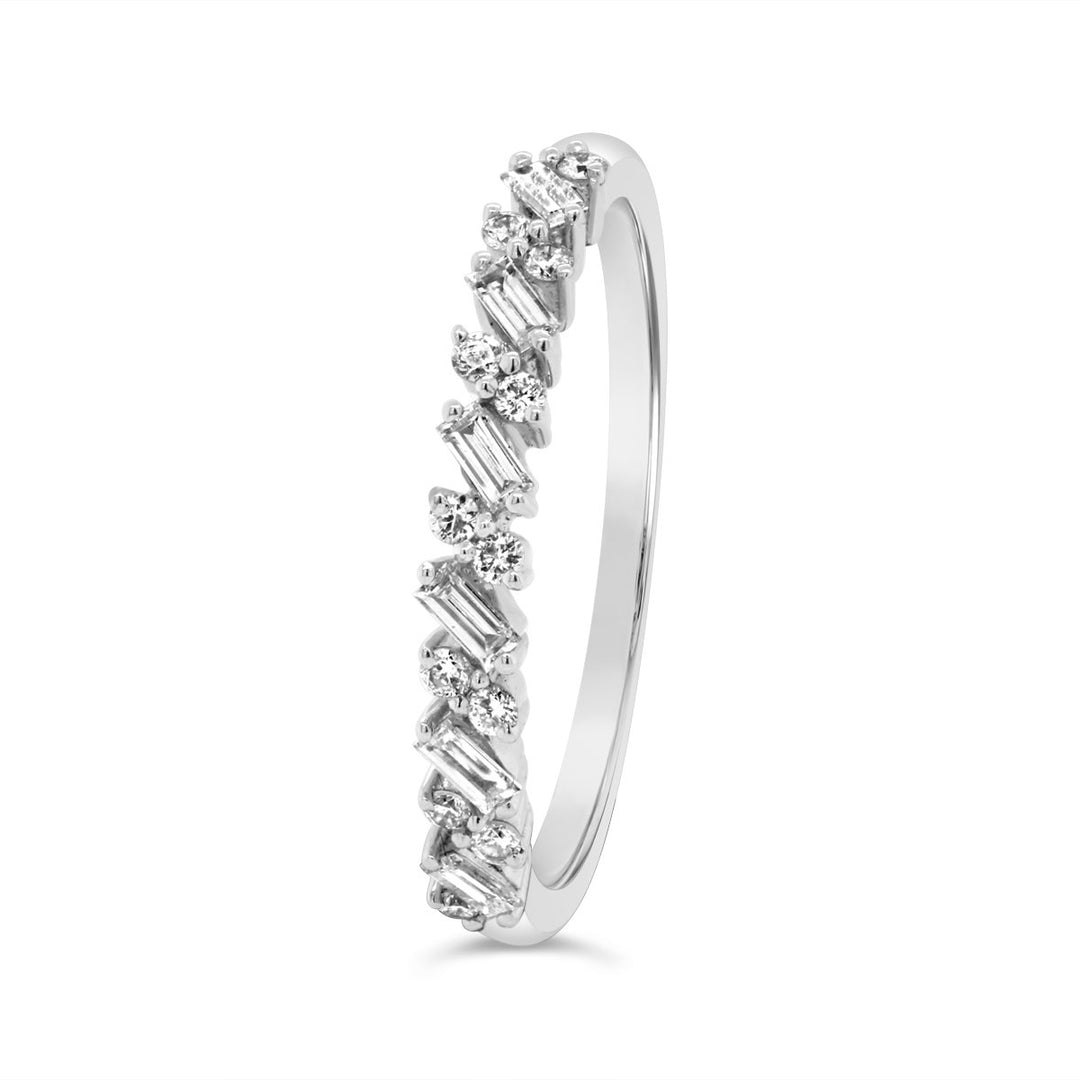 Diamond Mixed Shape Band - 54878RW - The Diamond Guys