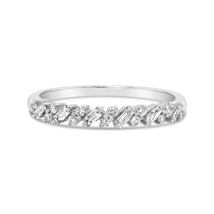 Diamond Mixed Shape Band - 54878RW - The Diamond Guys