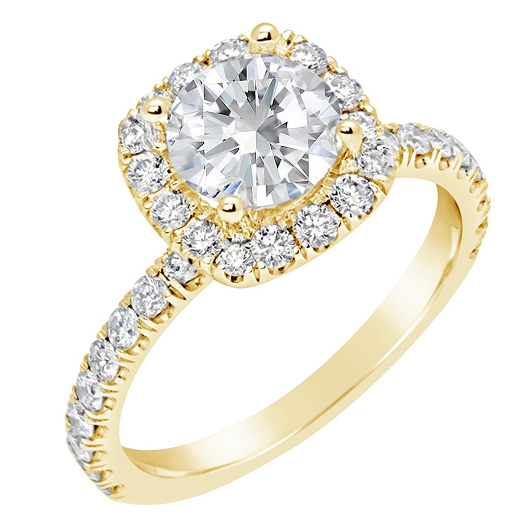 Diamond Halo Engagement Ring - The Diamond Guys