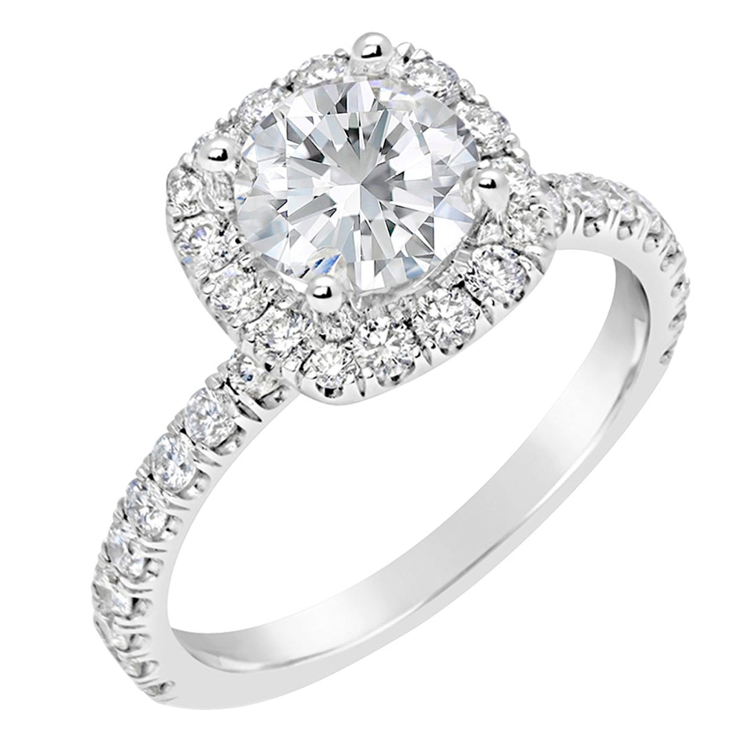 Diamond Halo Engagement Ring - The Diamond Guys