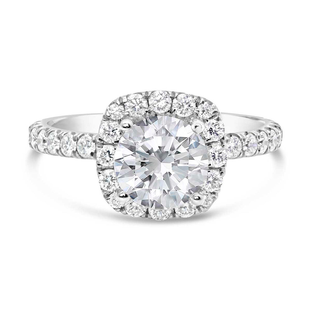 Diamond Halo Engagement Ring - The Diamond Guys