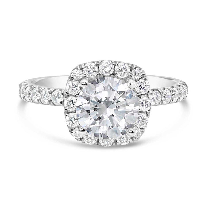Diamond Halo Engagement Ring - The Diamond Guys