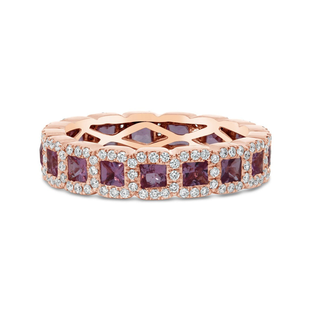 Pink Sapphire & Diamond Eternity Band - RN5827P
