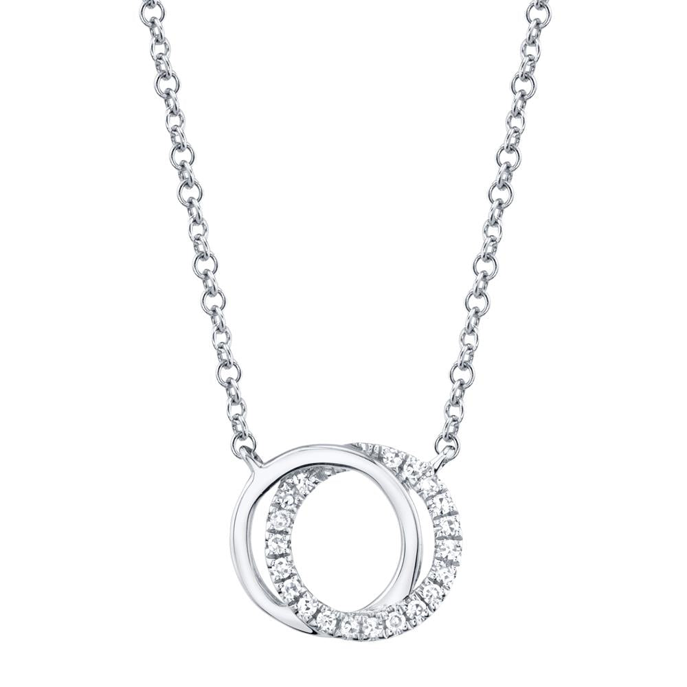 Shy Creation Love Knot Circle Necklace