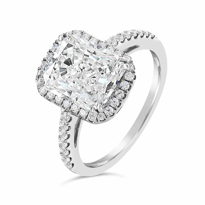 Diamond Halo Engagement Ring - The Diamond Guys