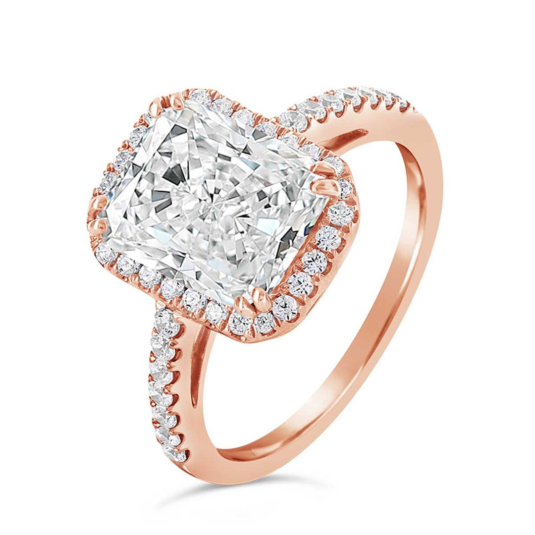 Diamond Halo Engagement Ring - The Diamond Guys