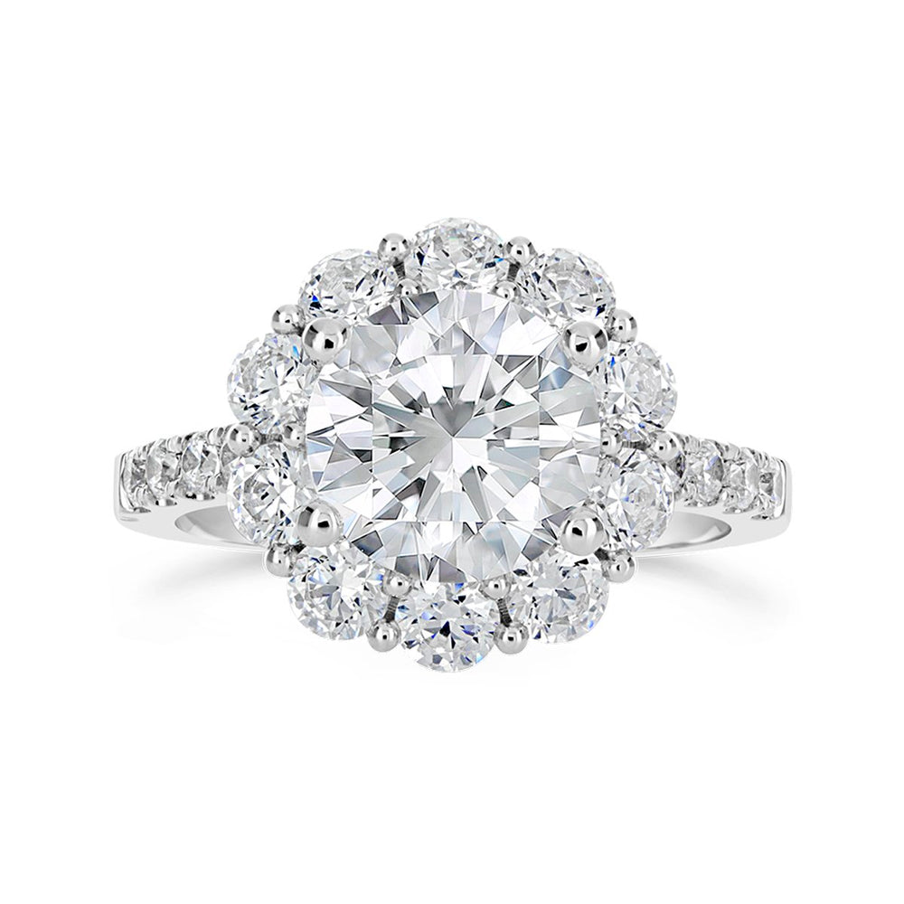 Diamond Halo Engagement Ring - The Diamond Guys