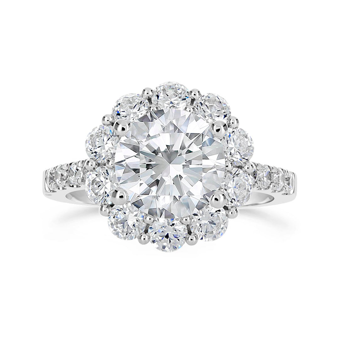 Diamond Halo Engagement Ring - The Diamond Guys