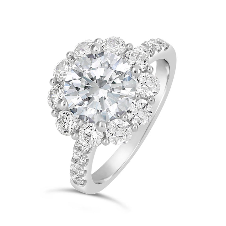 Diamond Halo Engagement Ring - The Diamond Guys