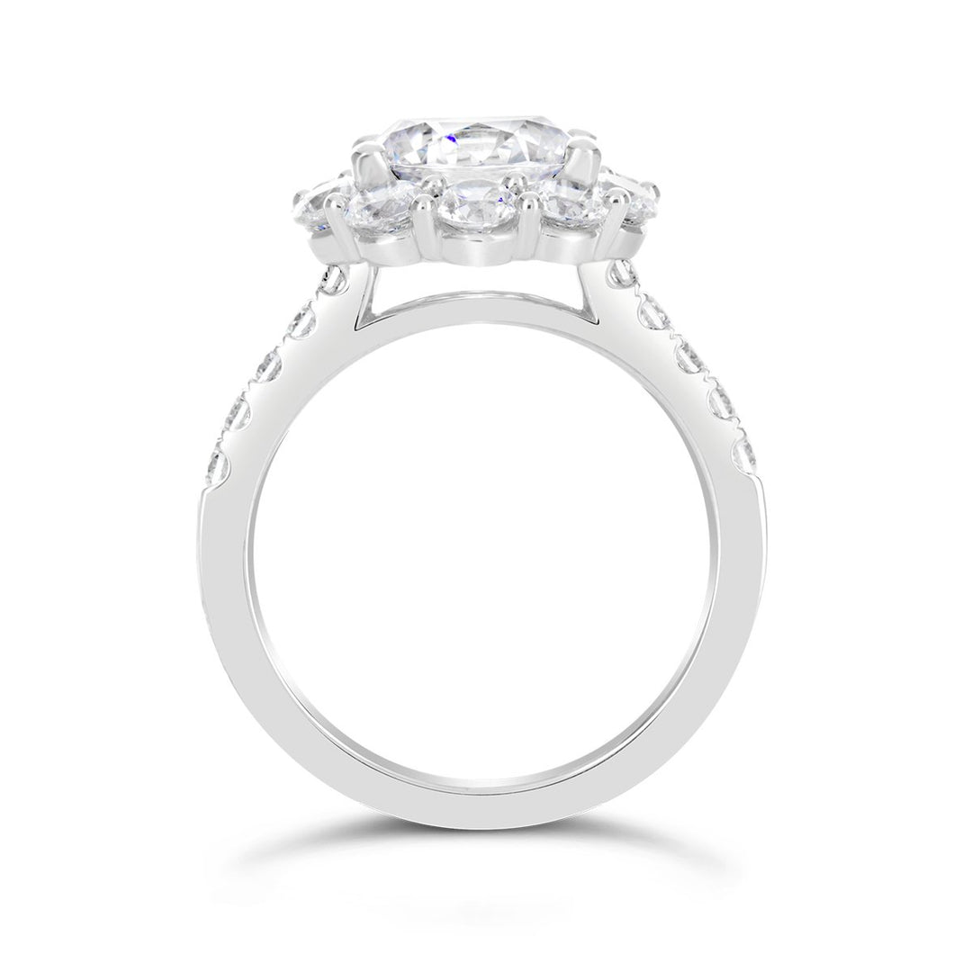 Diamond Halo Engagement Ring - The Diamond Guys