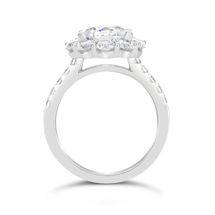 Diamond Halo Engagement Ring - The Diamond Guys