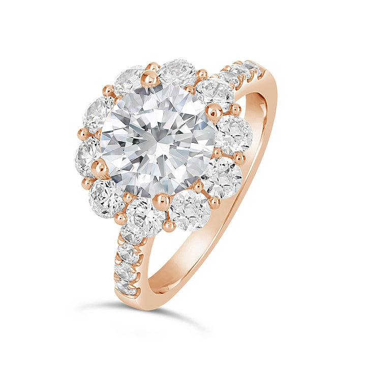 Diamond Halo Engagement Ring - The Diamond Guys
