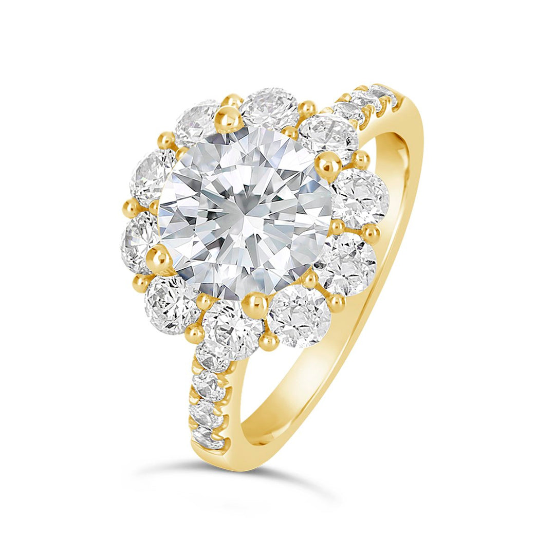 Diamond Halo Engagement Ring - The Diamond Guys