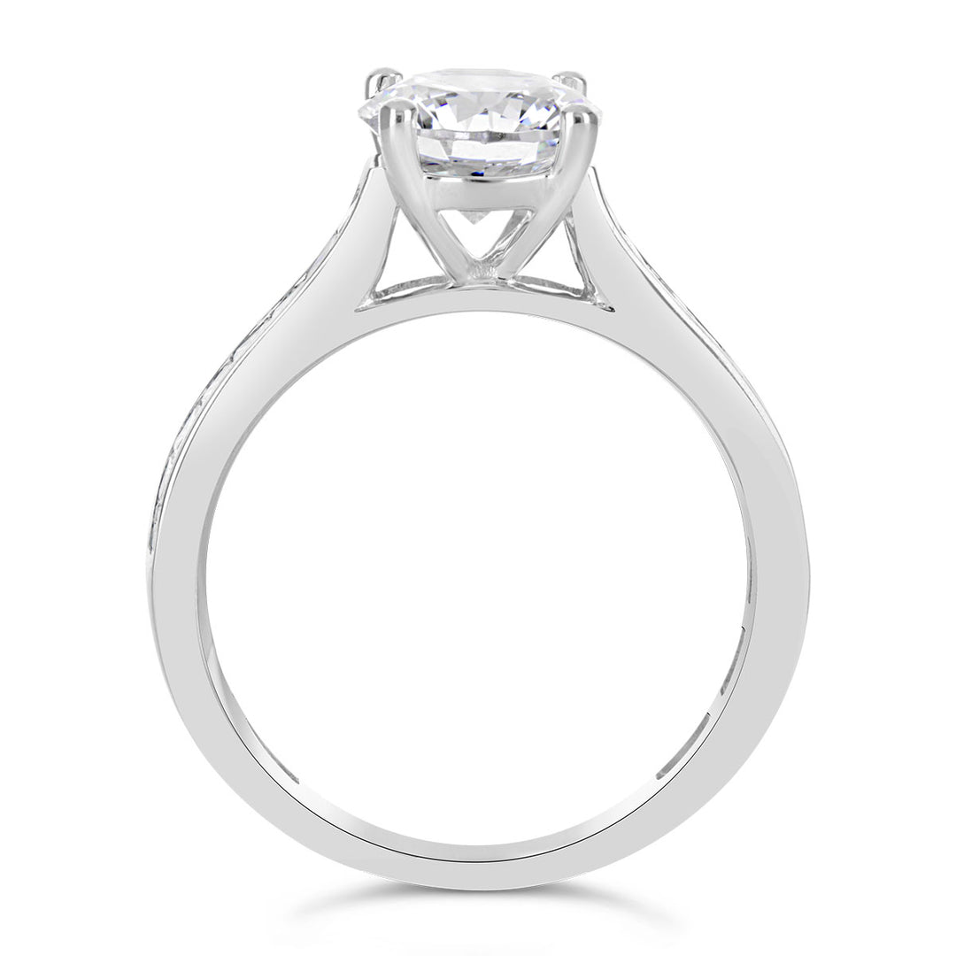 Channel Set Diamond Engagement Ring - ARD1861R