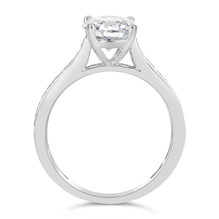 Channel Set Diamond Engagement Ring - ARD1861R