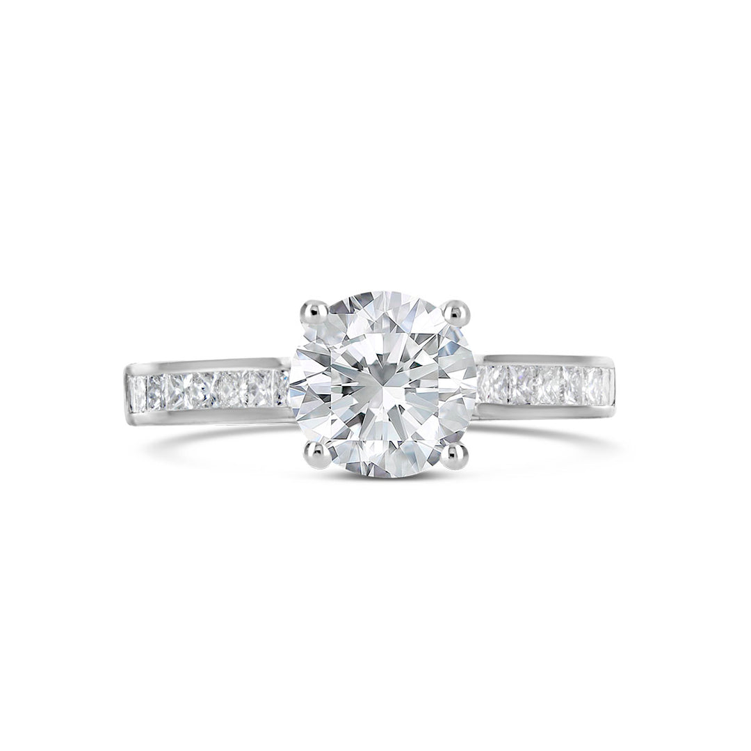 Channel Set Diamond Engagement Ring - ARD1861R