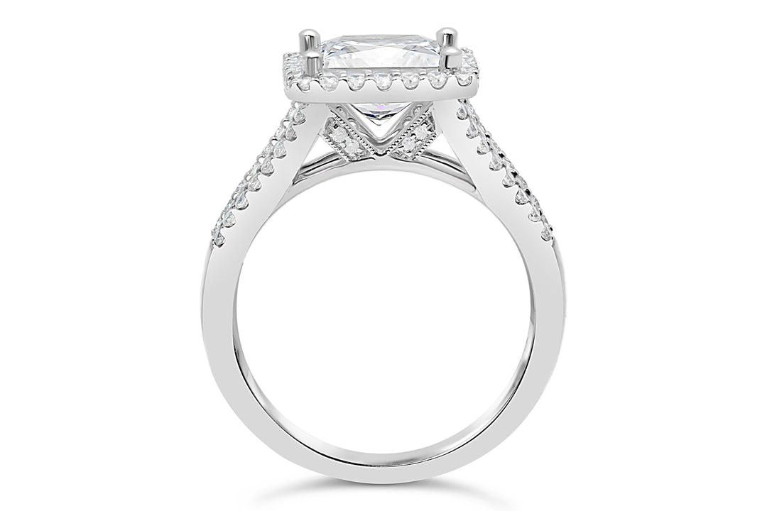 Diamond Halo Engagement Ring - The Diamond Guys