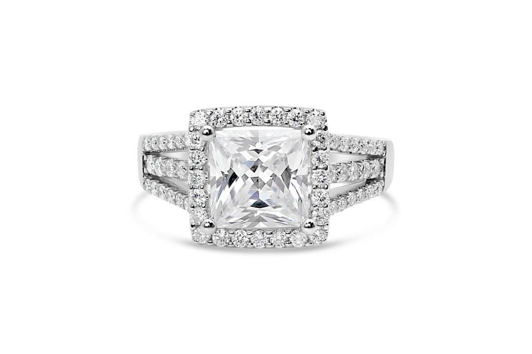 Diamond Halo Engagement Ring - The Diamond Guys