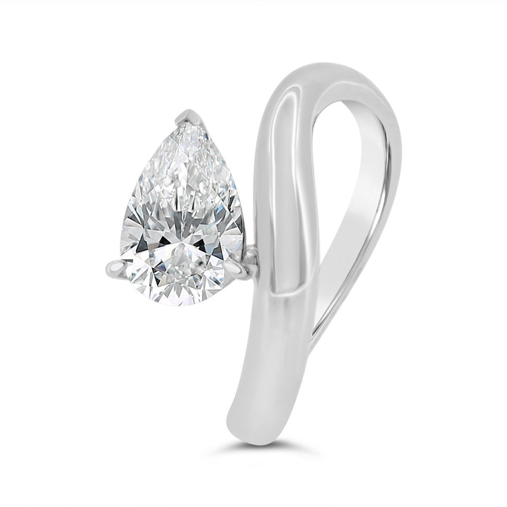 Lab Grown Diamond Modern Solitaire Engagement Ring